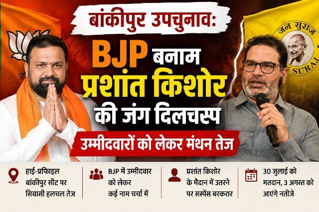 Bankipur by-election Battle between BJP and Prashant Kishor heats up; deliberations over candidates intensify.