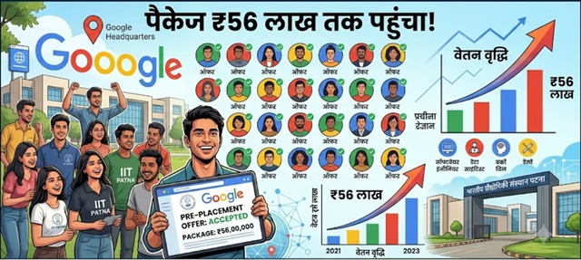 IIT Patna Placement 30 students receive pre-placement offers from Google; packages reach up to ₹56 lakh.