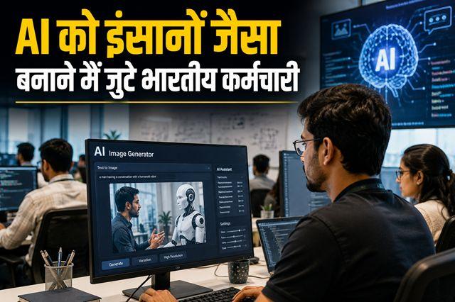 Indian employees are working to make AI more human-like, yet their own jobs face a looming threat