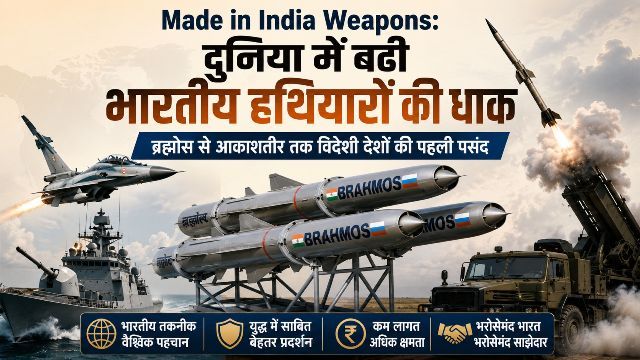 Made-in-India Weapons Indian weaponry gains global prominence; from BrahMos to Akash-NG, they are the top choice for foreign nations.