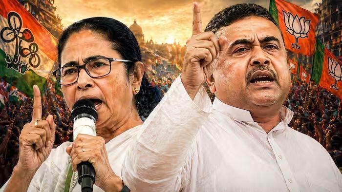 Mamata Staged a Sit-in Protest Against Attacks on TMC Leaders, Taking Aim at the BJP