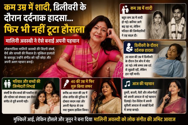 Marriage at a young age, a traumatic ordeal during childbirth... yet her spirit remained unbroken; here is how Malini Awasthi carved out her identity.