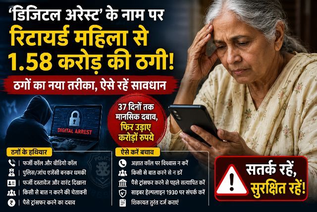 Retired woman swindled out of ₹1.58 crore in 'Digital Arrest' cyber scam; learn how fraudsters lay the trap and how to protect yourself.