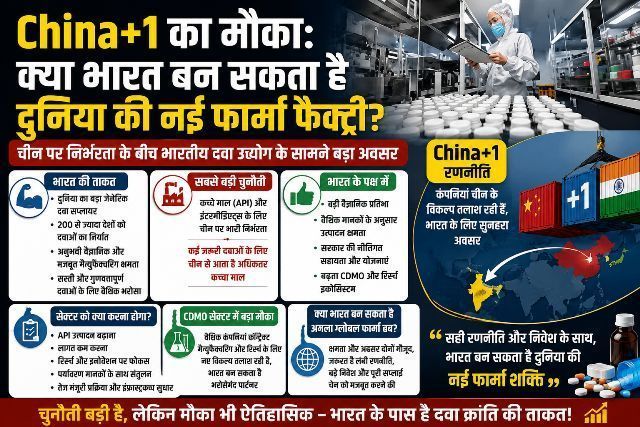 The 'China+1' Opportunity Can India Become the World's New Pharma Factory A Major Opportunity for the Indian Pharmaceutical Industry Amidst Reliance on China