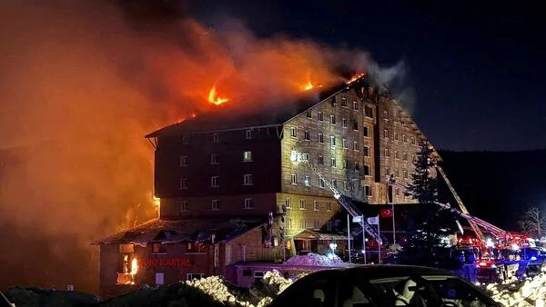 Türkiye: Massive fire in a ski resort hotel, 66 people killed, 51 injured