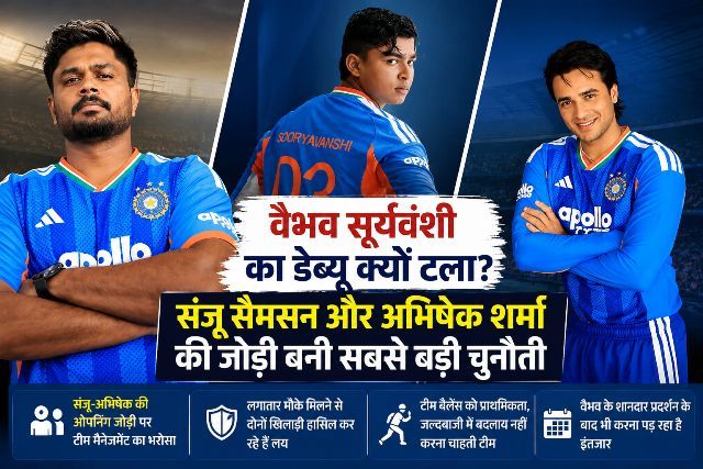 Why was Vaibhav Suryavanshi's debut postponed The Sanju Samson-Abhishek Sharma duo emerged as the biggest challenge.