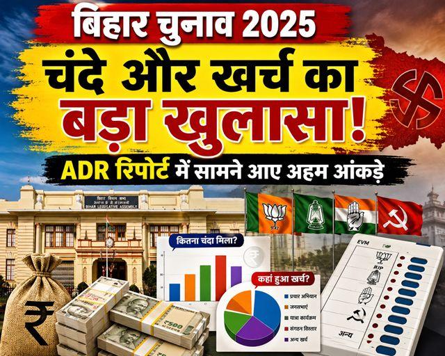 Political parties' donations and expenditures revealed ahead of Bihar elections; key figures emerge in ADR report