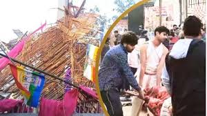Baghpat: Major accident during Laddu Mahotsav, 7 killed, more than 50 injured due to stage collapse