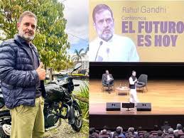 New Delhi: Rahul Gandhi expressed pride in the success of Indian two-wheeler companies in Colombia, BJP targeted him.