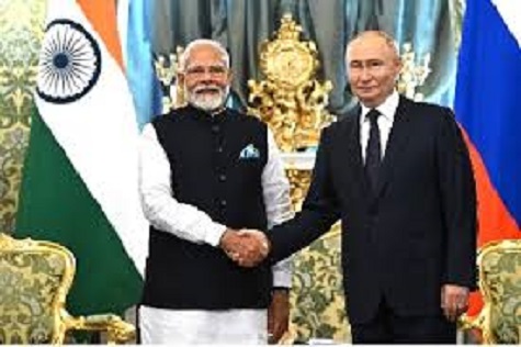 President Vladimir Putin praised Prime Minister Narendra Modi's "India First" policy and "Make in India" initiative at the 15th VTB Russia Calling Investment Forum