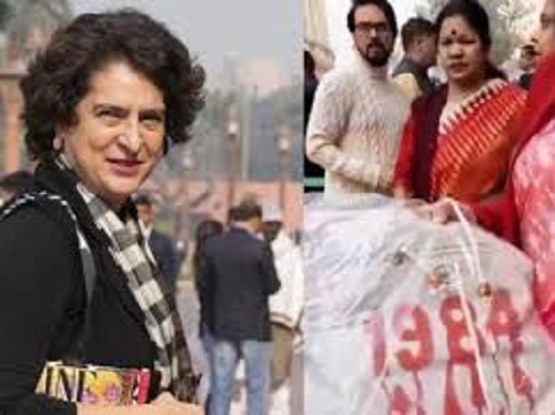 Bag controversy between Priyanka Gandhi and Aparajita Sarangi on the last day of the winter session of Parliament