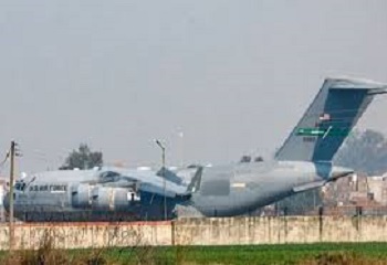 US military aircraft C-17 Globemaster III will reach Amritsar on February 16 carrying 119 Indian citizens