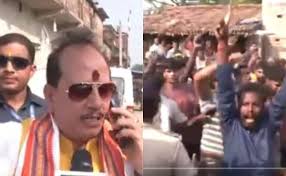 Deputy CM Vijay Sinha's convoy attacked in Lakhisarai; RJD supporters accused of throwing cow dung and stones
