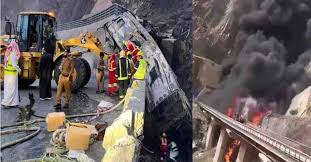 Horrific bus accident in Saudi Arabia: 42 Umrah pilgrims from Hyderabad martyred; Government of India and Telangana open helpline-control room