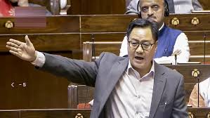 New Delhi: Congress MPs misbehaved with Lok Sabha Speaker, alleges Kiren Rijiju