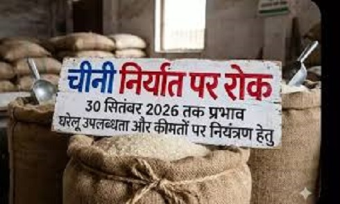 Central Government's Major Decision: Ban on Sugar Exports Until September 2026