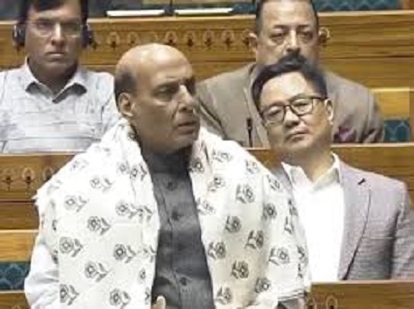 Defense Minister Rajnath Singh discussed the '75 years of glorious journey of the Constitution of India' in the Lok Sabha