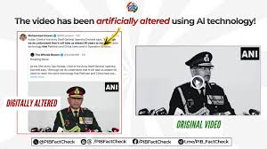 Pakistan's propaganda exposed, viral video attributed to Army Chief turns out to be an AI deepfake