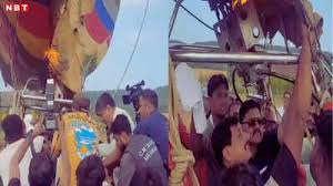 Mandsaur: Chief Minister Mohan Yadav narrowly escapes fire in hot air balloon