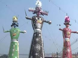 Preparations for Dussehra festival are in full swing at Gandhi Maidan in Patna.