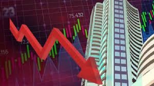 India's stock market falls, Sensex and Nifty perform negatively