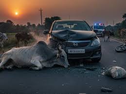 New Delhi: Technological action to curb accidents caused by stray animals on national highways