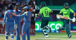 New Delhi: Tension and explosive batting spectacle in the India-Pakistan cricket mega-match