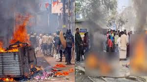 Kolkata: Violence erupts over voter list revision, BDO office vandalized and set on fire.