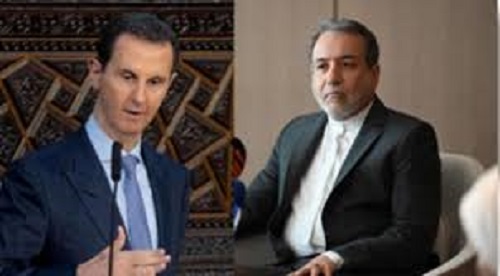 Syrian President Bashar al-Assad and Iran's Foreign Minister Abbas Araghchi meet, vow to fight terrorism