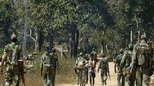 Security forces killed 10 Naxalites during an encounter in Chhattisgarh; arms and ammunition recovered