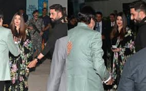 Abhishek and Aishwarya Rai were seen together amidst rumors of sourness in their relationship, they were seen taking care of each other