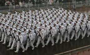 New Delhi - The full dress rehearsal for Republic Day was held with great enthusiasm despite the rain.