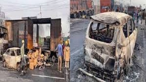 CNG and LPG tanker collide on Jaipur-Ajmer highway, 9 killed, more than 30 injured