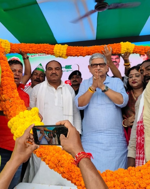 Winds of development are blowing in Bihar, all-round development is taking place under the leadership of Nitish Kumar: Union Minister Lallan Singh