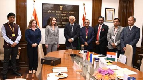 Ambassador of the Republic of Moldova to India Ana Taban pays courtesy visit at Krishi Bhavan